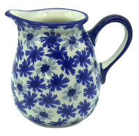Polish Pottery Jug 0.5 litre in Pattern Aster