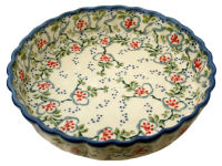 Polish Pottery Quiche Baker - Capri Pattern