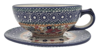 Polish Pottery tea cup and saucer