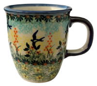 Polish Pottery mug "Mars" swallow design