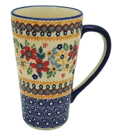 Polish Pottery tall mug John