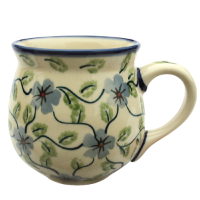 Polish-Pottery-medium-size-belly-mug-design-Tabea