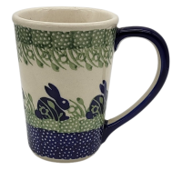 Polish Pottery tall mug "Delta" - 2.Qual.