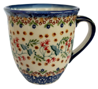 Polish Pottery mug 'Mars' large, Florac design
