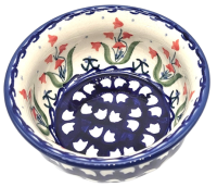 Polish Pottery Bowl 200 ml Campanula view from above