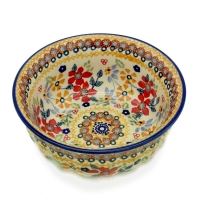 Polish Pottery Bowl 400 ml Blumenwiese view from above