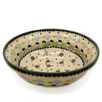 Polish Pottery Salad Bowl Ladybird design