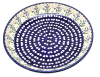 Polish Pottery serving dish 30 cms Campanula blue pattern