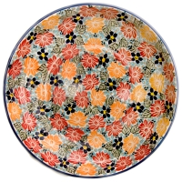 Polish Pottery serving dish or fruit 30 cms bowl Nina pattern