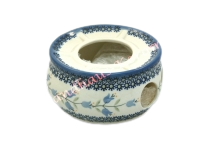 Polish Pottery warmer with tealight holder in Agnes Pattern