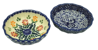 Bunzlauer Keramik Set Schälchen 100 ml Blauer Falter und Adelheid Ansicht von oben