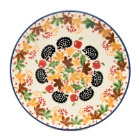 Polish Pottery Plate - Hedgehog Pattern