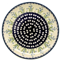 Polish Pottery Plate - Campanula Blue Pattern