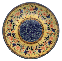 Polish Pottery Dinner Plate 25.5 cms in Papillon Pattern
