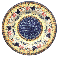 Polish Pottery soup plate T-133 pattern blue eye