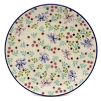 Polish Pottery side plate 21,5 cm Lonicera pattern