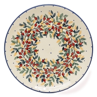 Polish Pottery Breakfast Plate - Pattern Hagen