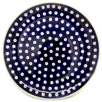 Bunzlauer Speiseteller 27,5 cm Dekor Blau-Auge