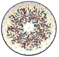 Polish-pottery-dessert-plate-jade-design