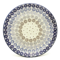 Polish Pottery Breakfast Plate in Pattern Aster