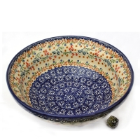 Polish Pottery salad bowl florac design