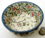Polish Pottery Bowl Rippled 400 ml Capri