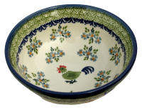 Polish Pottery Muesli Bowl (l) Pattern Bianca