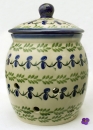 Polish Pottery onion jar olive design